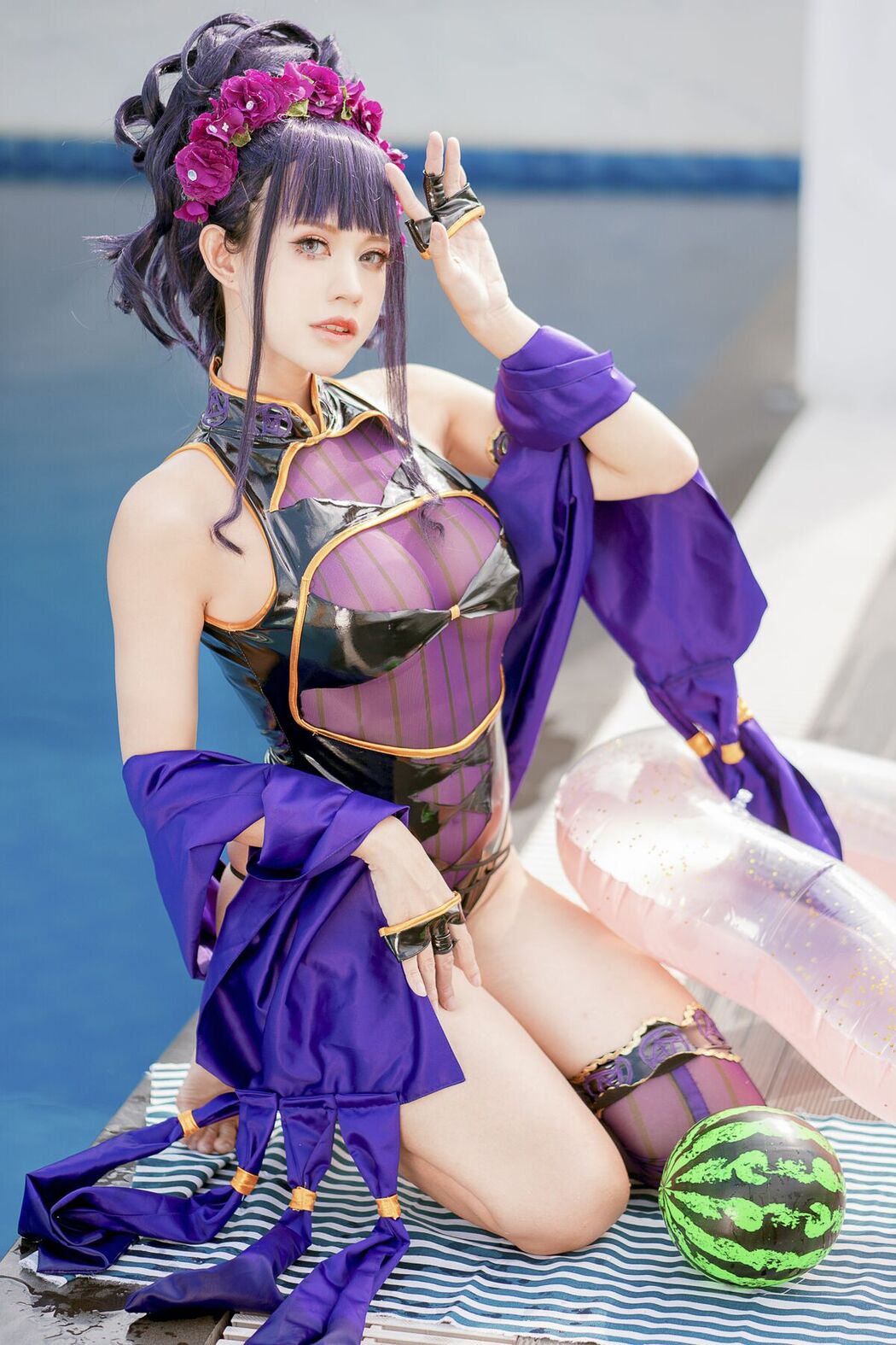 Coser@PingPing – 紫式部泳装