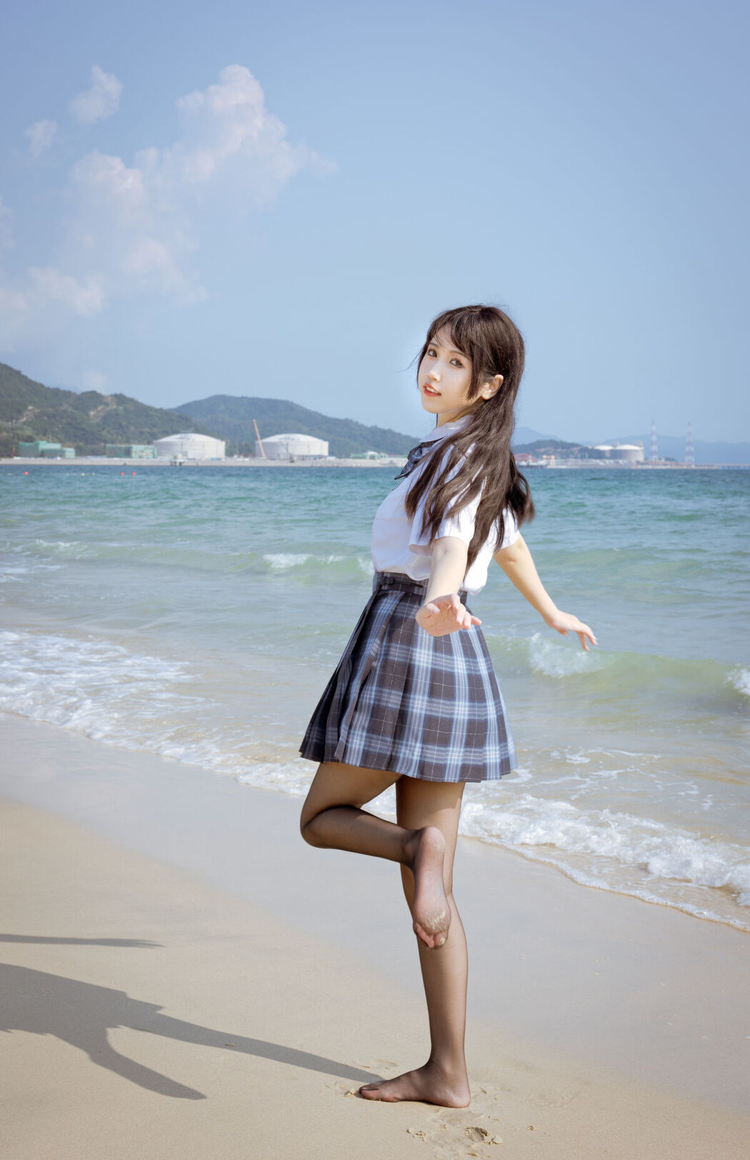 Coser@不呆猫 – 泳衣JK学妹