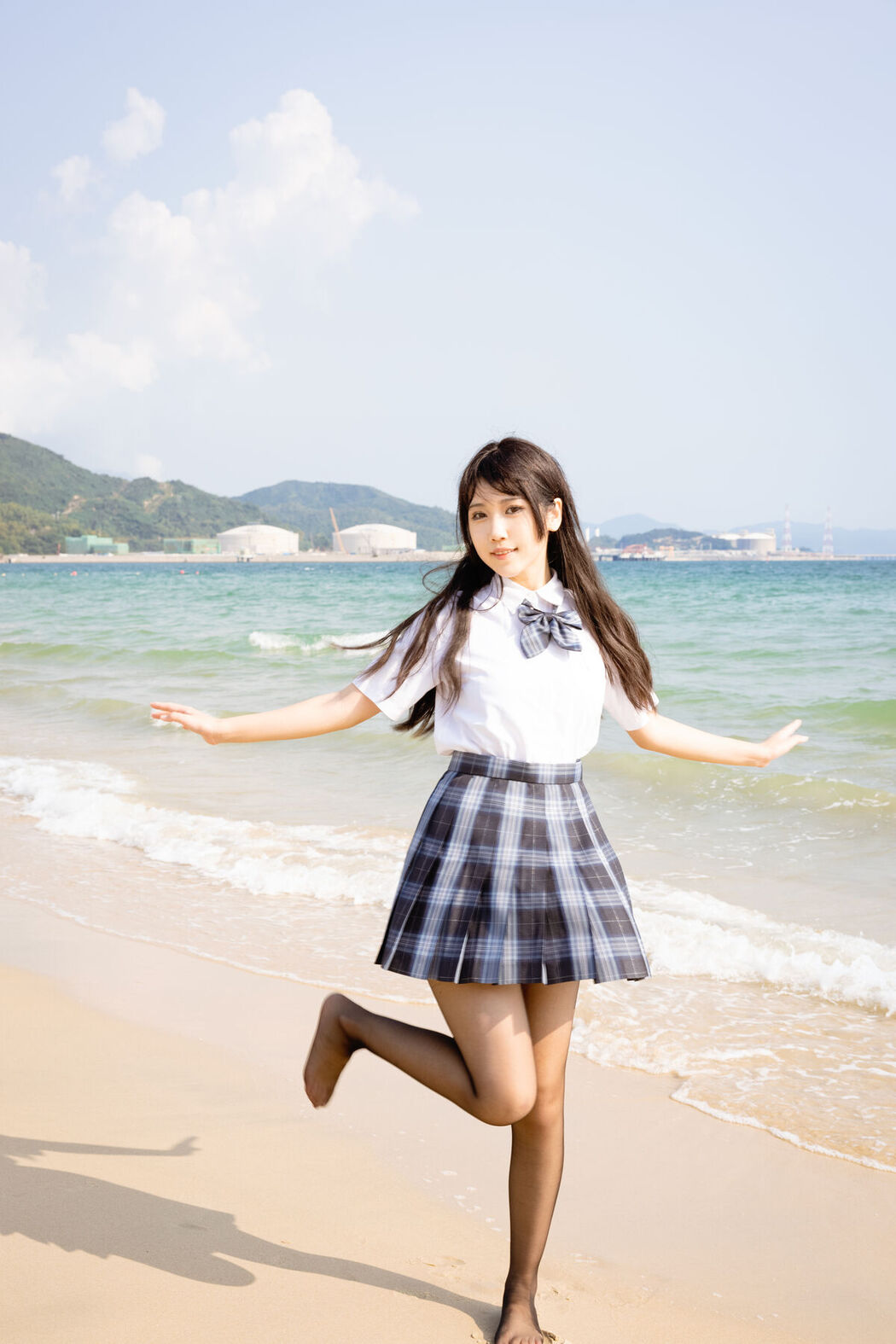 Coser@不呆猫 – 泳衣JK学妹