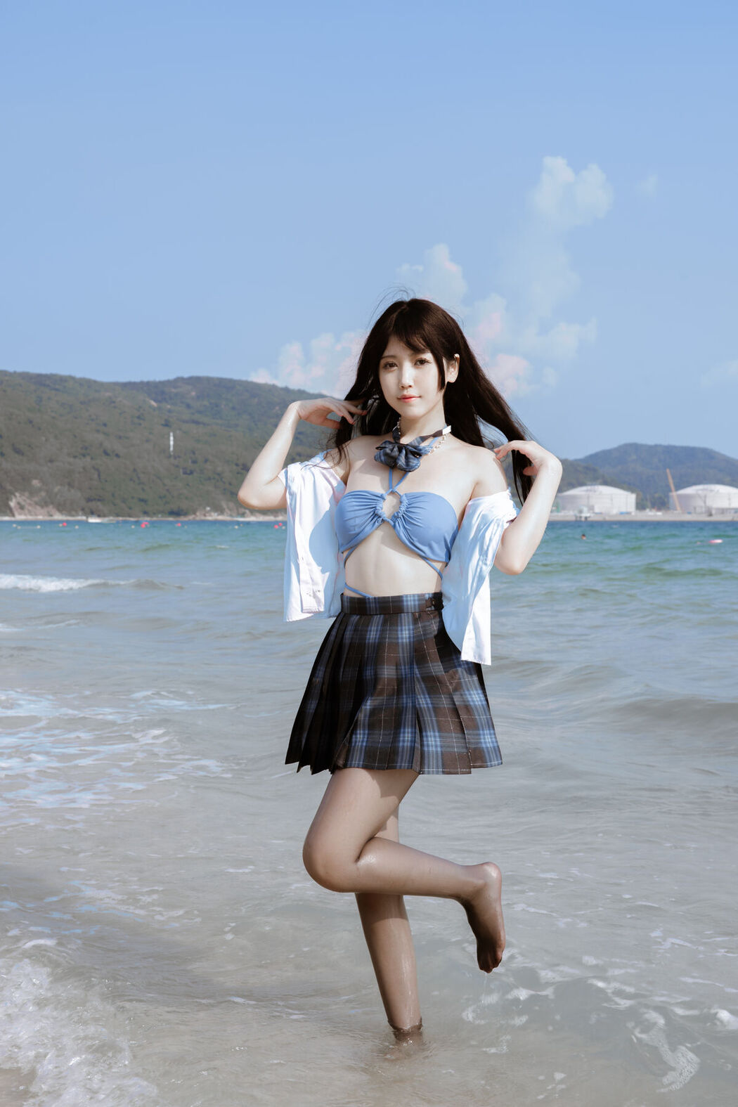 Coser@不呆猫 – 泳衣JK学妹
