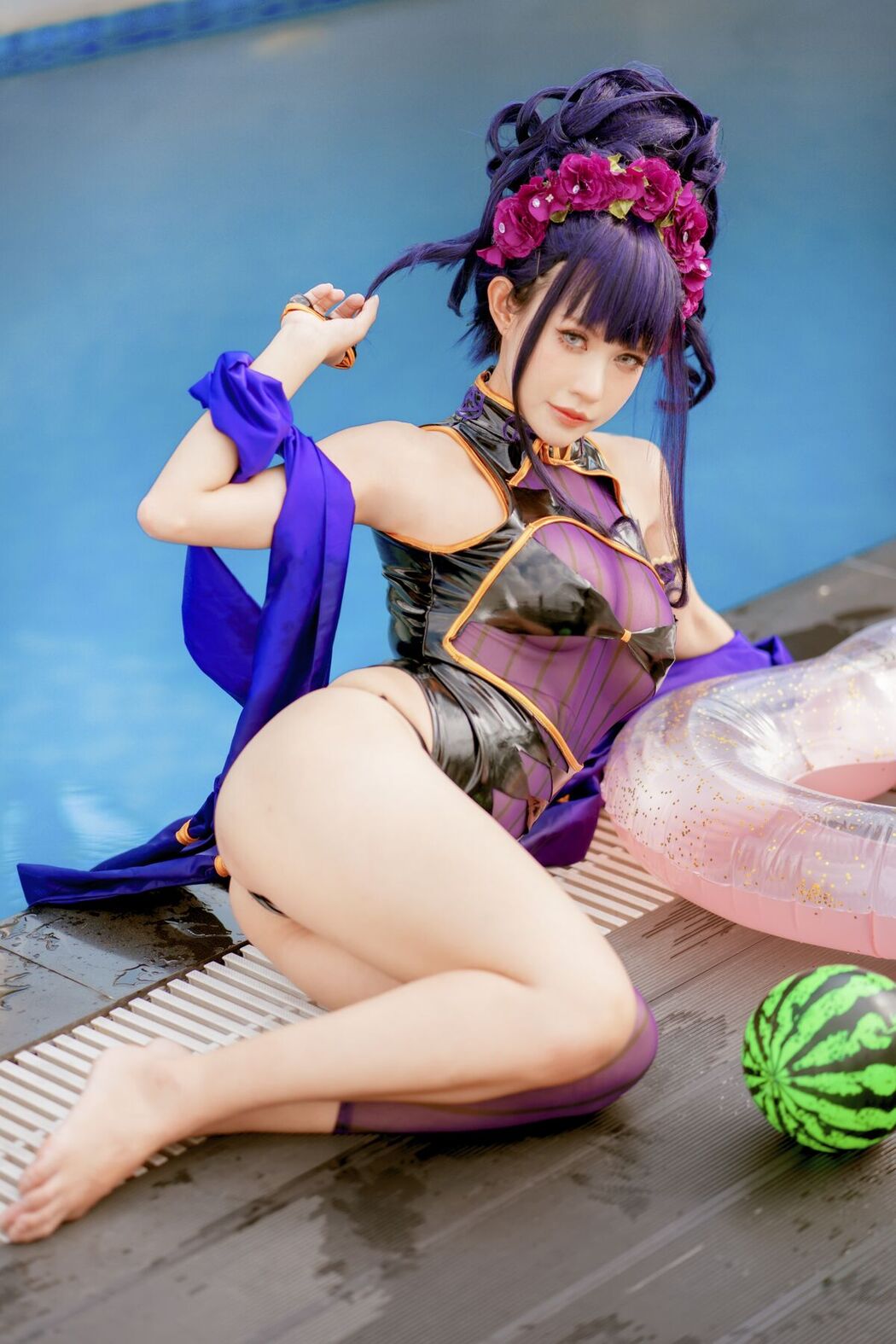Coser@PingPing – 紫式部泳装