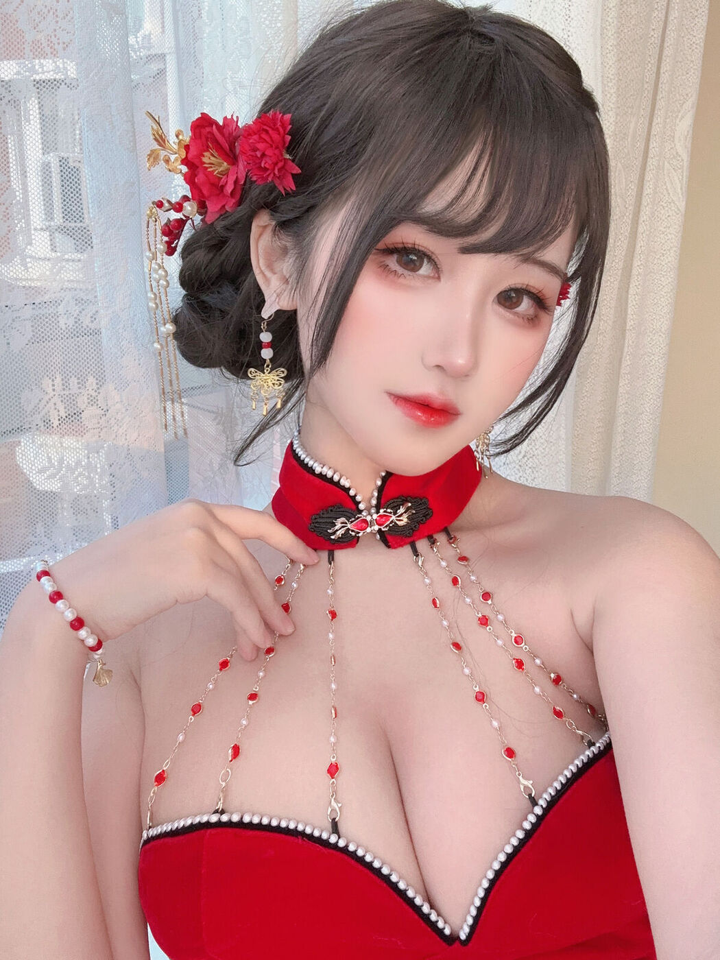 Coser@三度_69 – 红丝绒旗袍