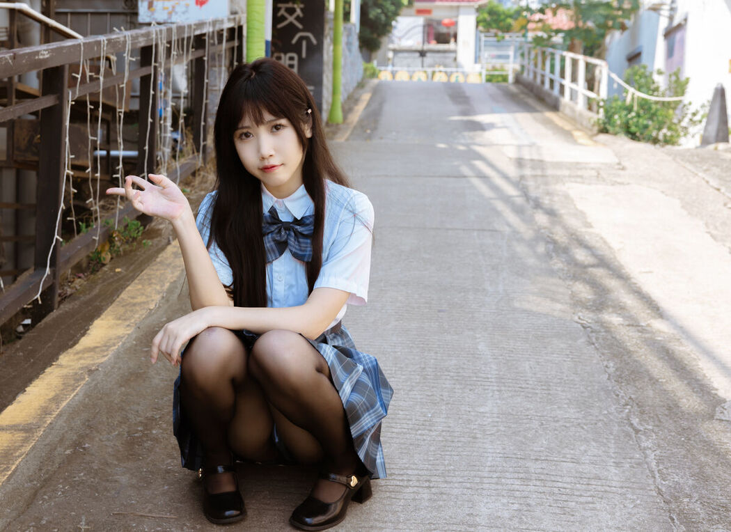 Coser@不呆猫 – 泳衣JK学妹
