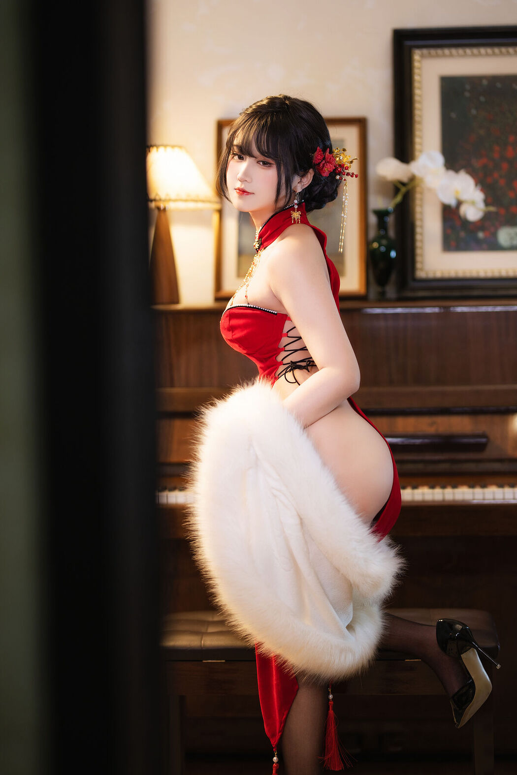 Coser@三度_69 – 红丝绒旗袍