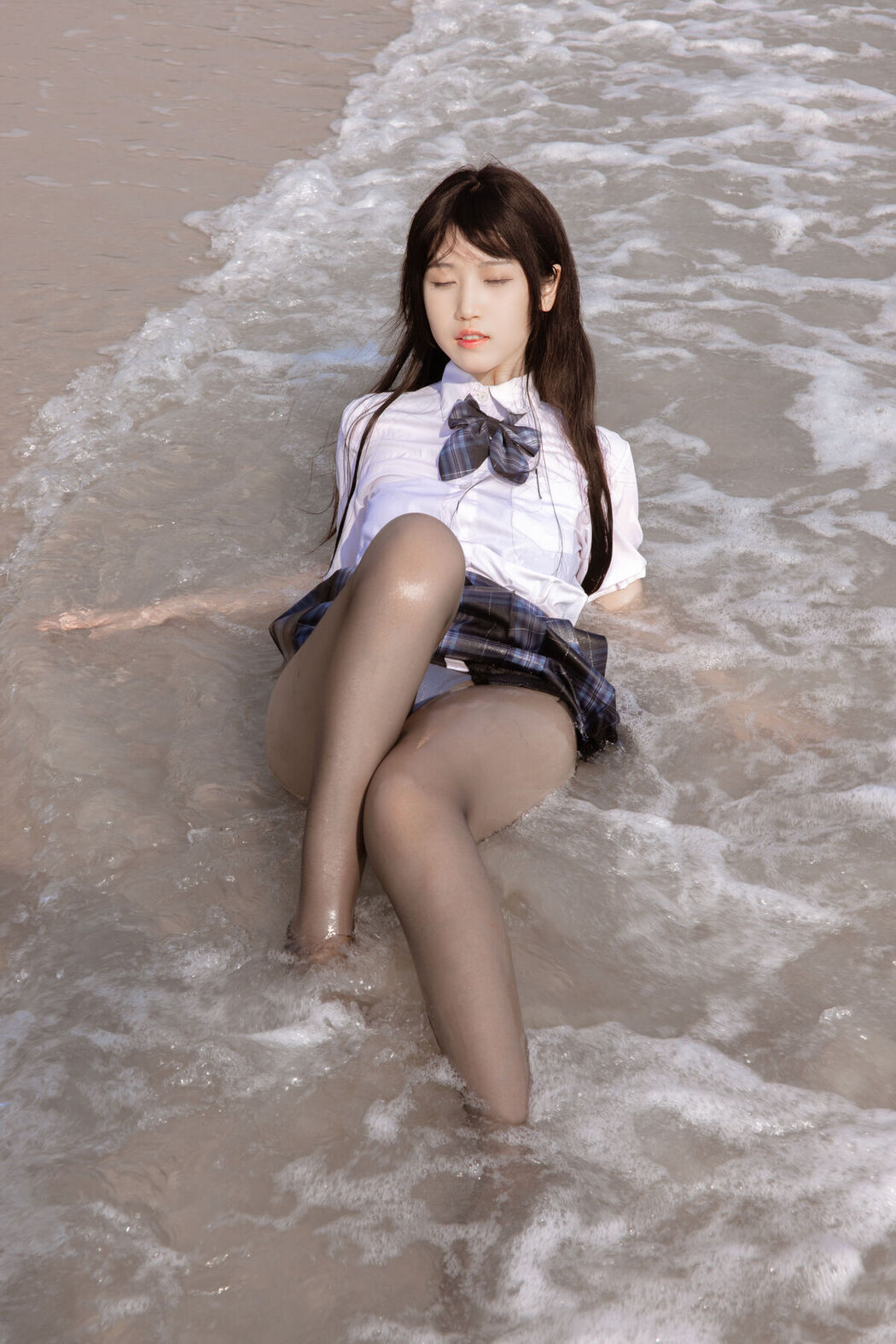 Coser@不呆猫 – 泳衣JK学妹