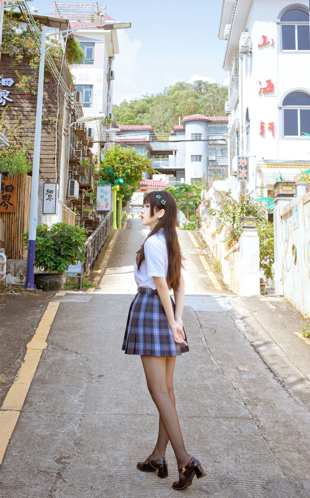 Coser@不呆猫 – 泳衣JK学妹