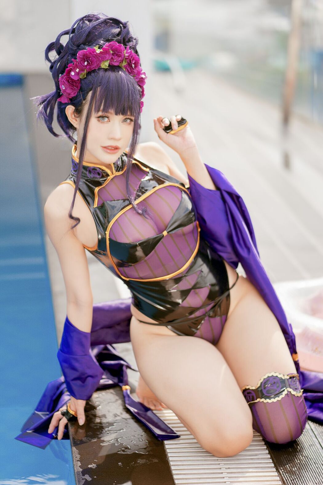 Coser@PingPing – 紫式部泳装