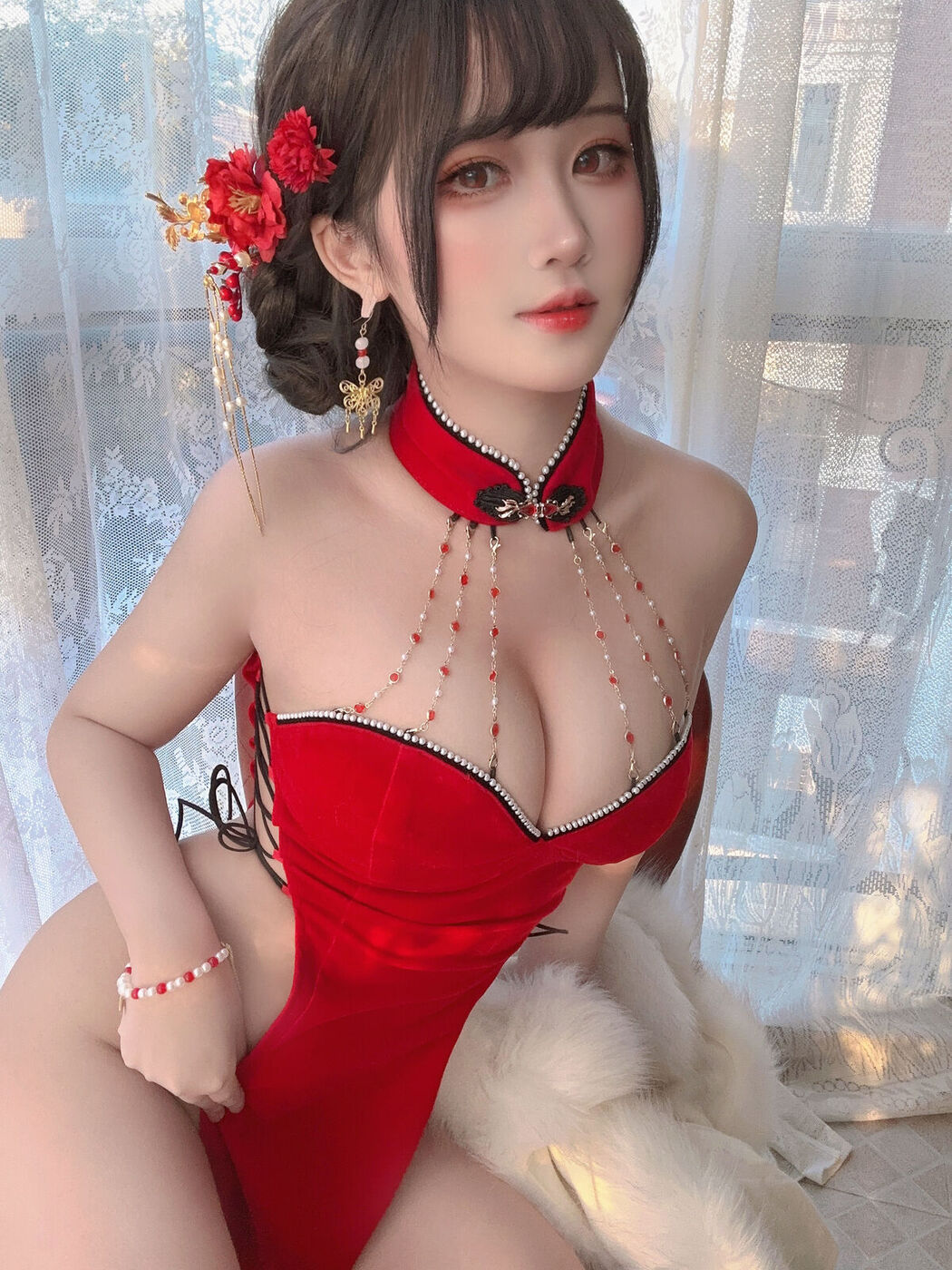 Coser@三度_69 – 红丝绒旗袍