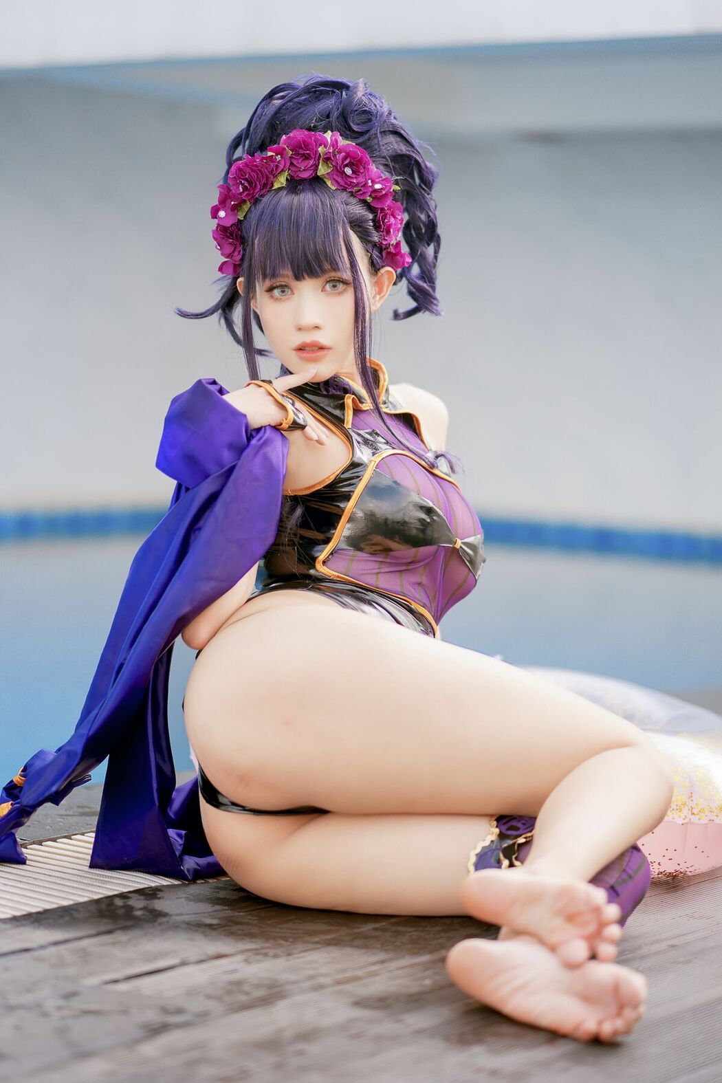 Coser@PingPing – 紫式部泳装
