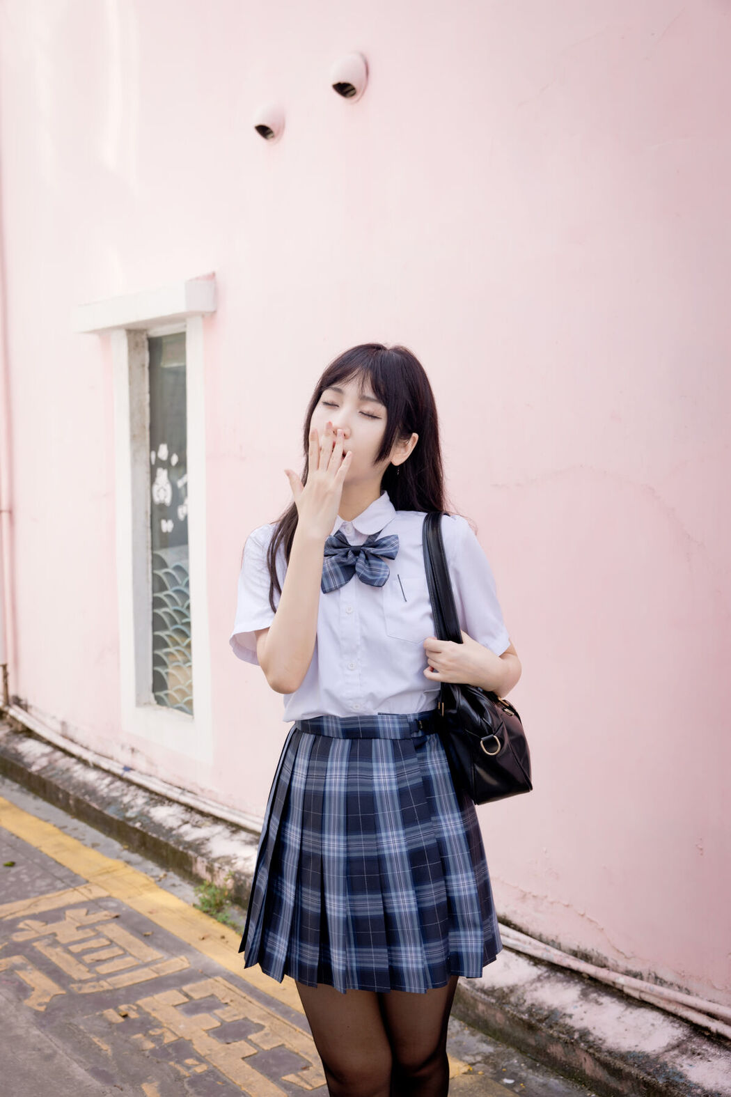 Coser@不呆猫 – 泳衣JK学妹
