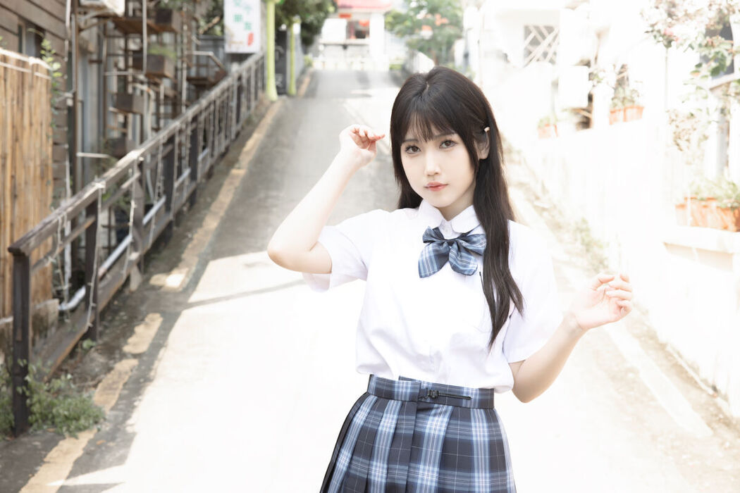 Coser@不呆猫 – 泳衣JK学妹