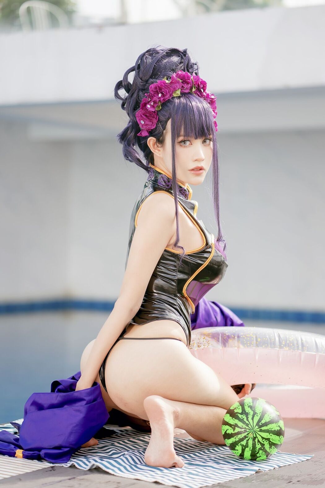 Coser@PingPing – 紫式部泳装