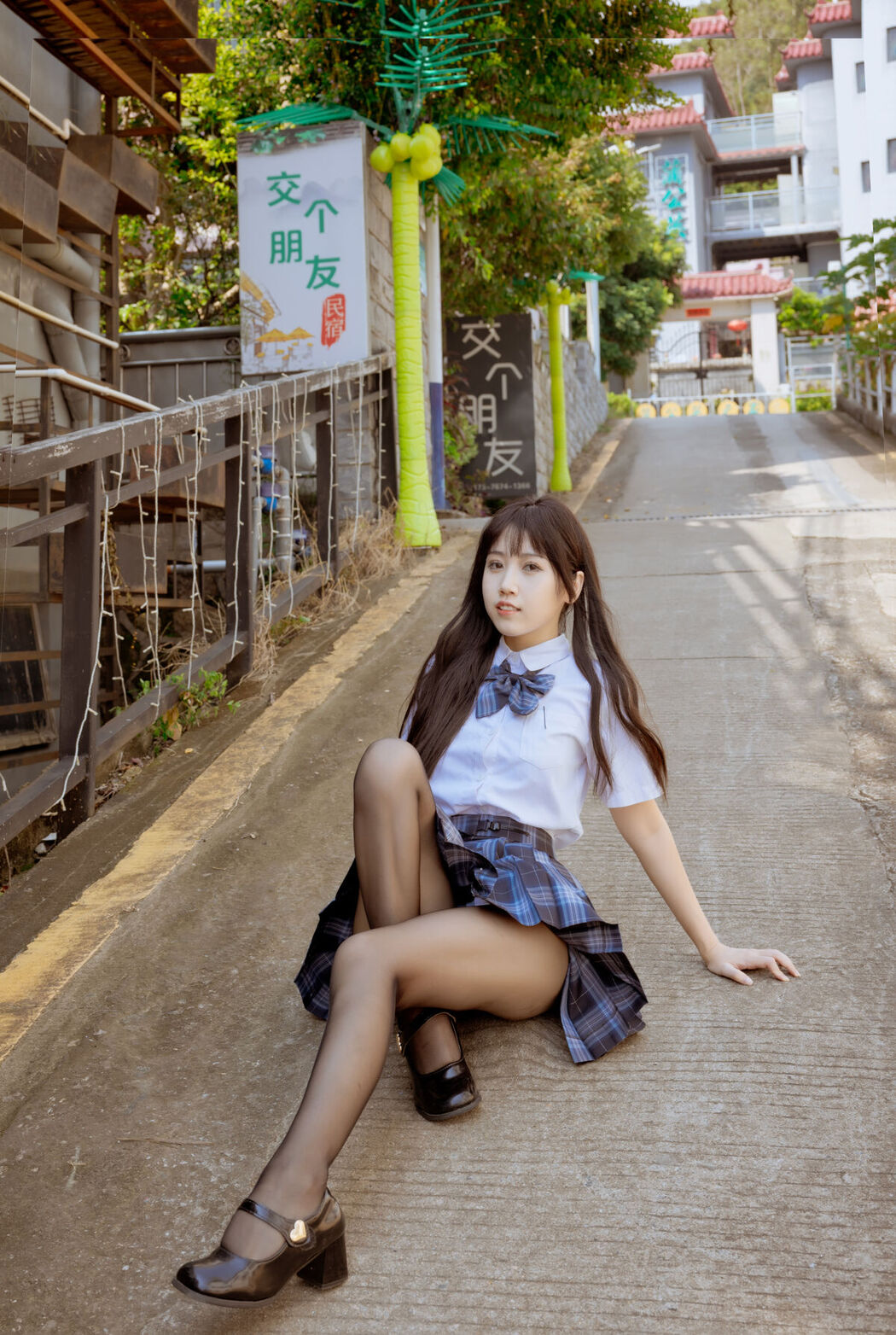 Coser@不呆猫 – 泳衣JK学妹