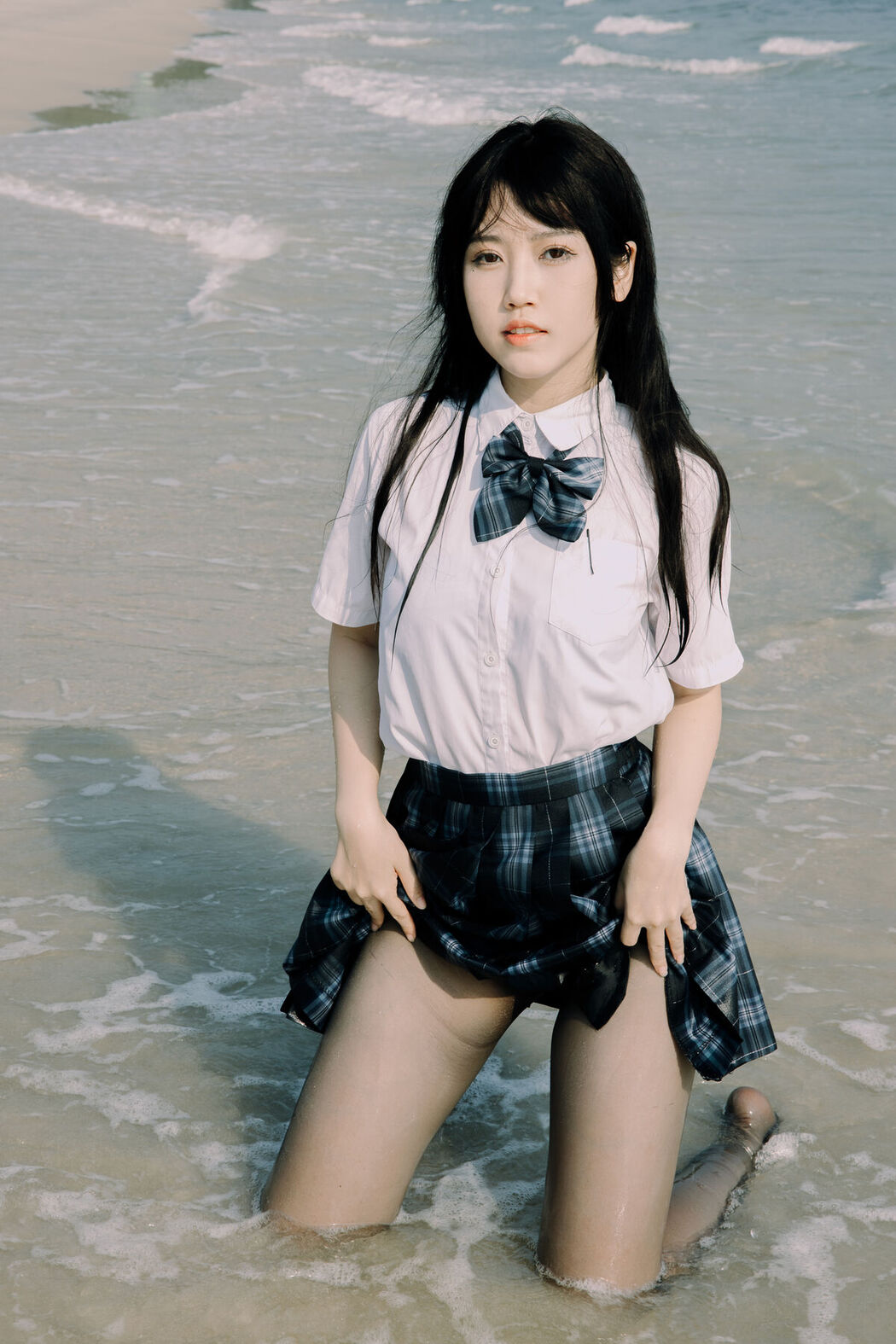 Coser@不呆猫 – 泳衣JK学妹