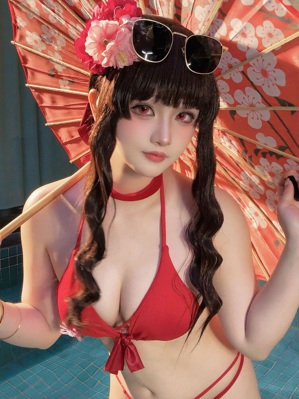Coser@屿鱼 – 樱花泳装