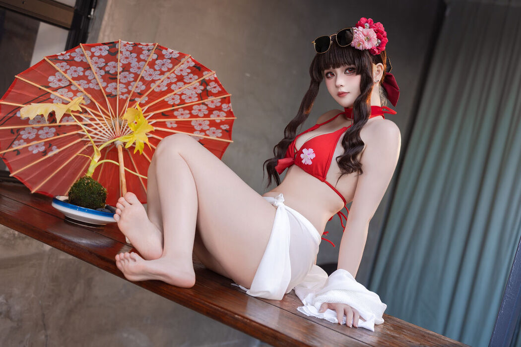 Coser@屿鱼 – 樱花泳装