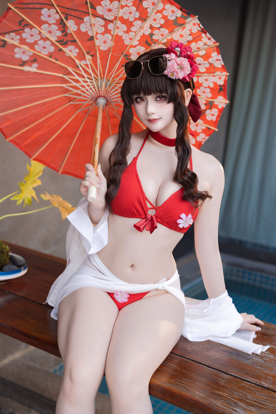 Coser@屿鱼 – 樱花泳装