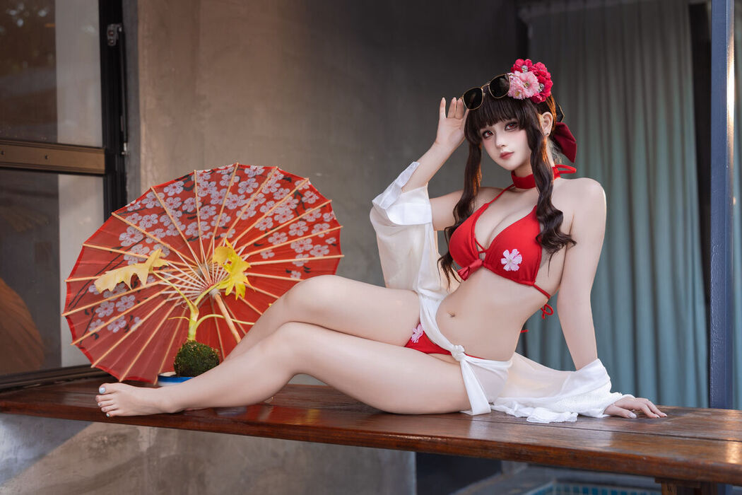 Coser@屿鱼 – 樱花泳装