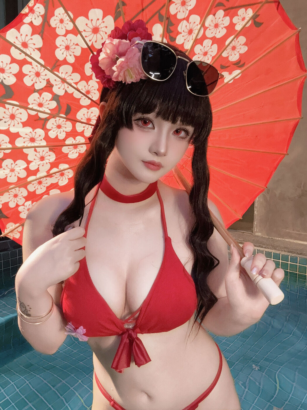 Coser@屿鱼 – 樱花泳装