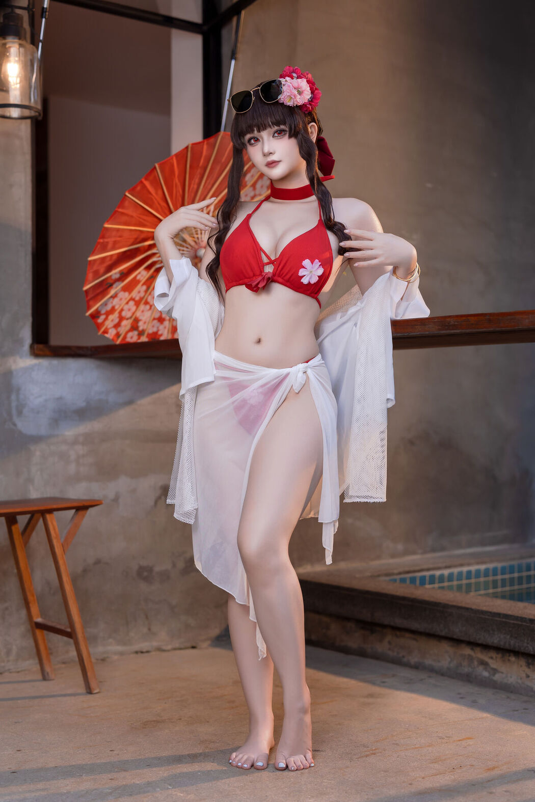 Coser@屿鱼 – 樱花泳装