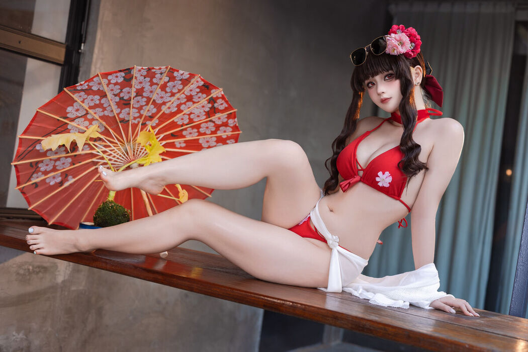 Coser@屿鱼 – 樱花泳装