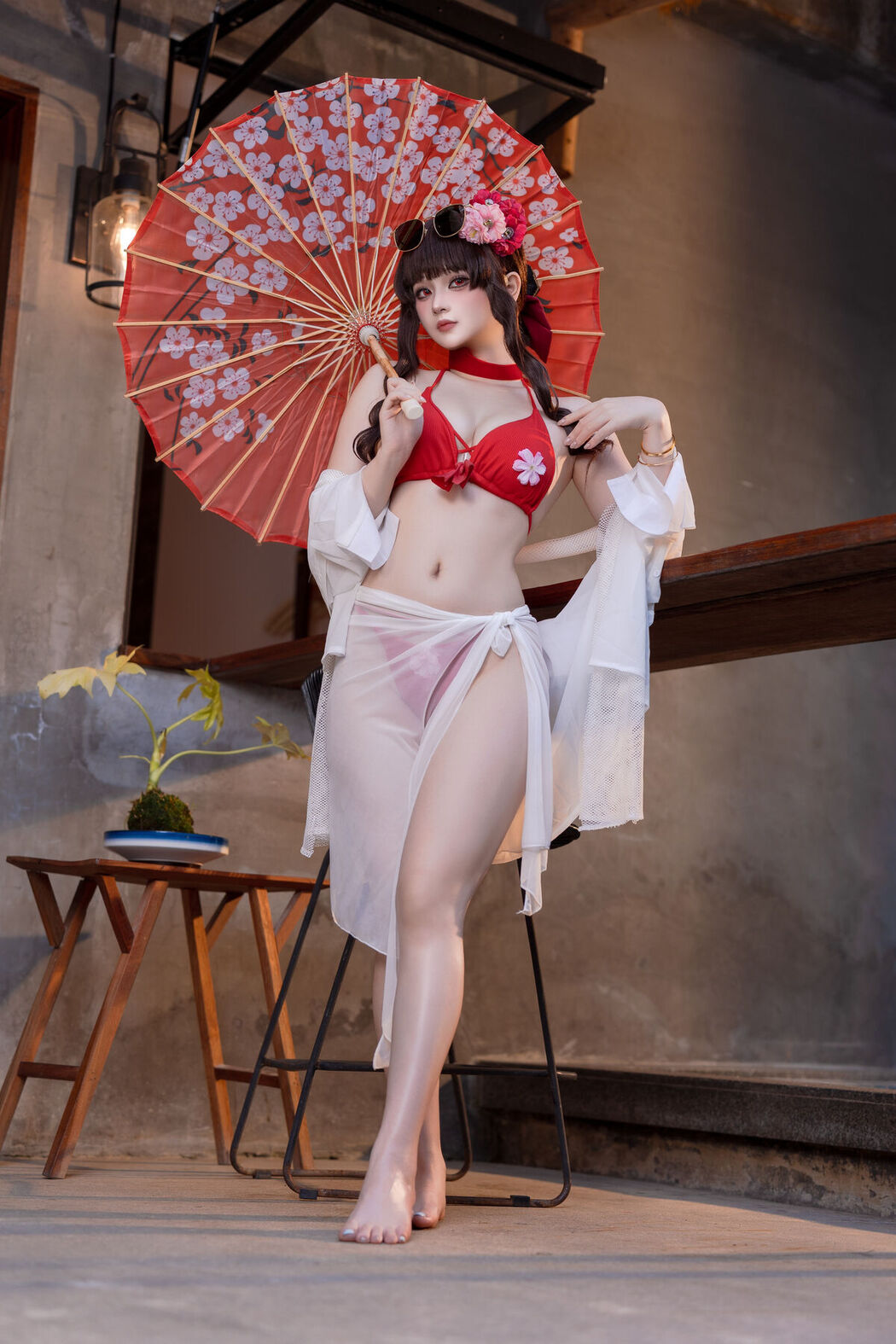 Coser@屿鱼 – 樱花泳装