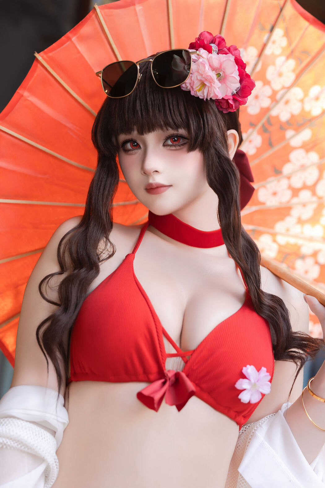 Coser@屿鱼 – 樱花泳装