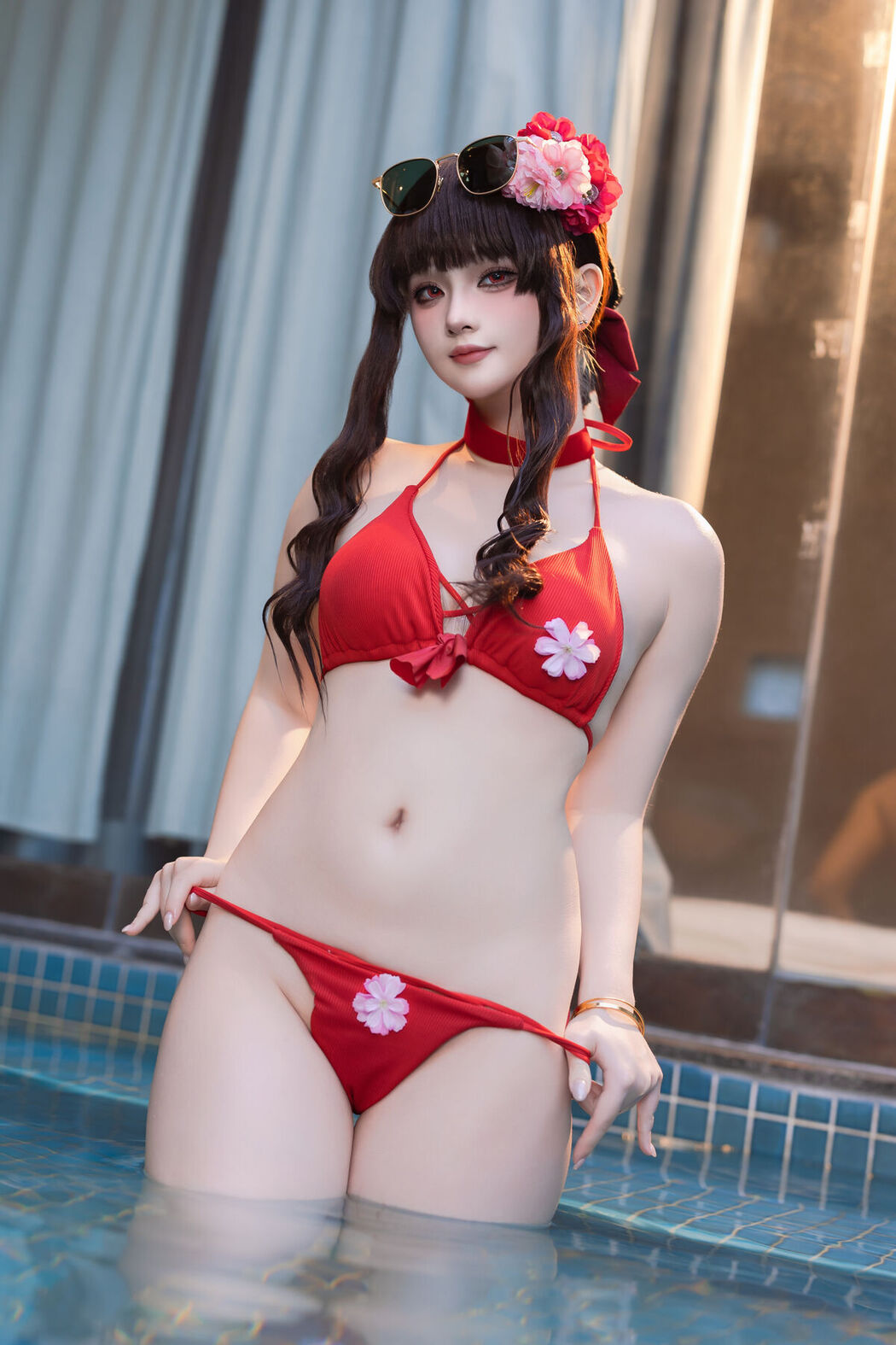 Coser@屿鱼 – 樱花泳装