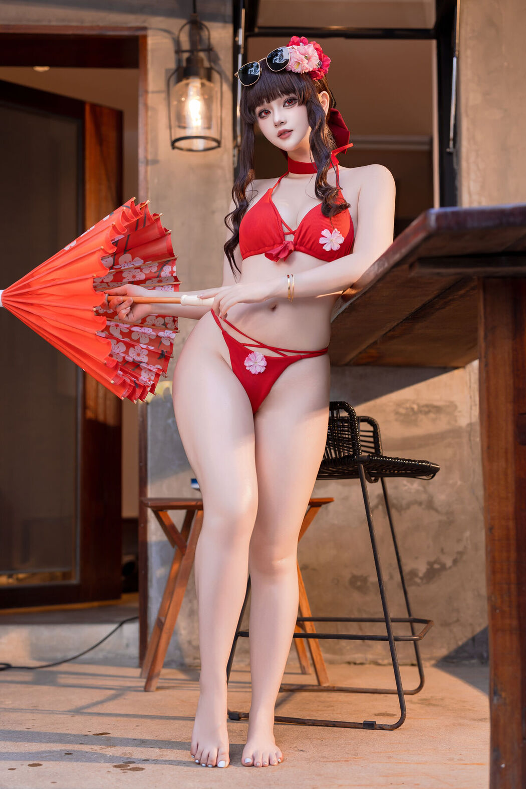 Coser@屿鱼 – 樱花泳装