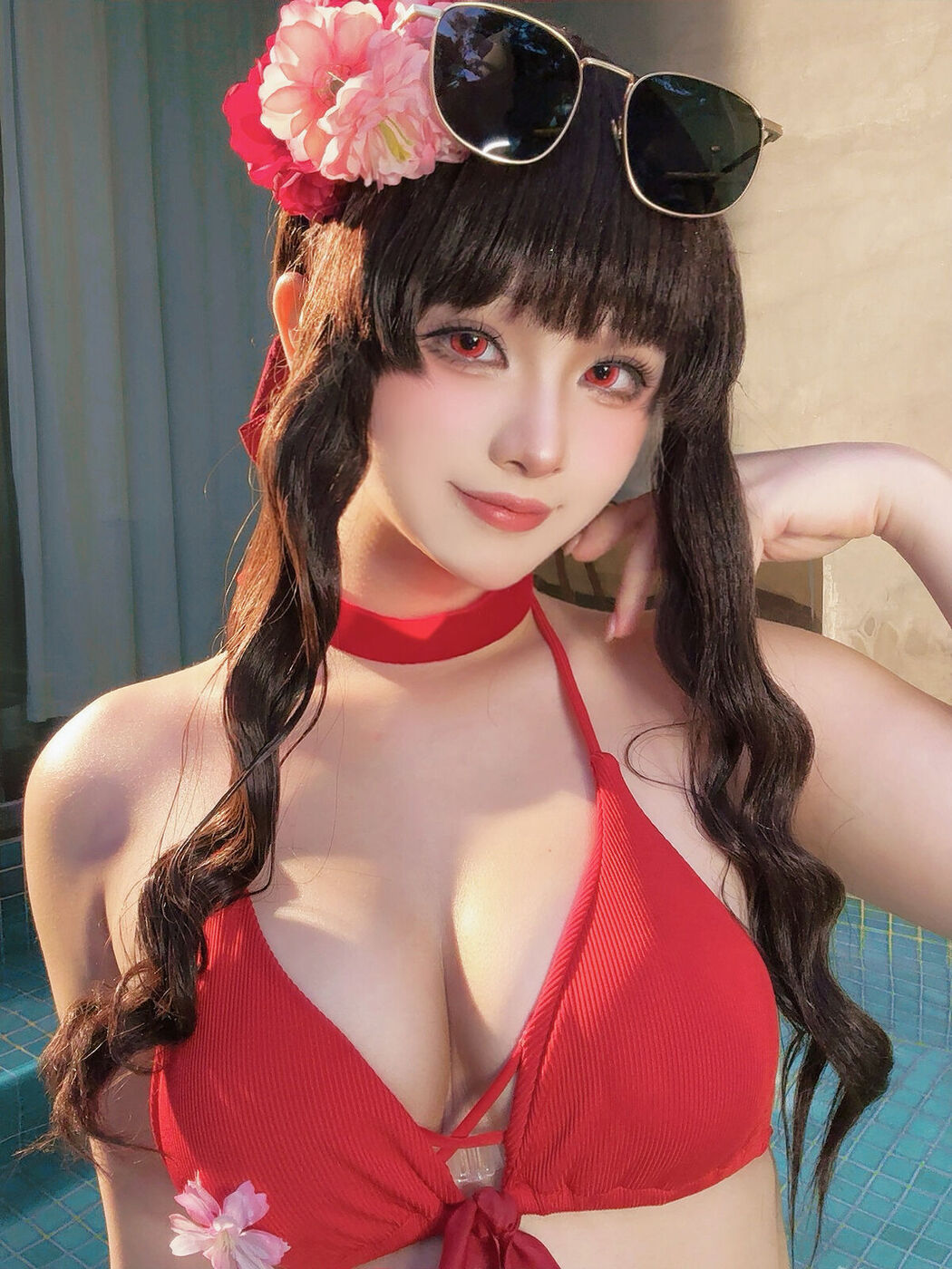 Coser@屿鱼 – 樱花泳装