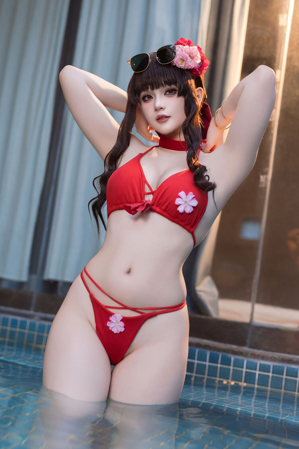 Coser@屿鱼 – 樱花泳装