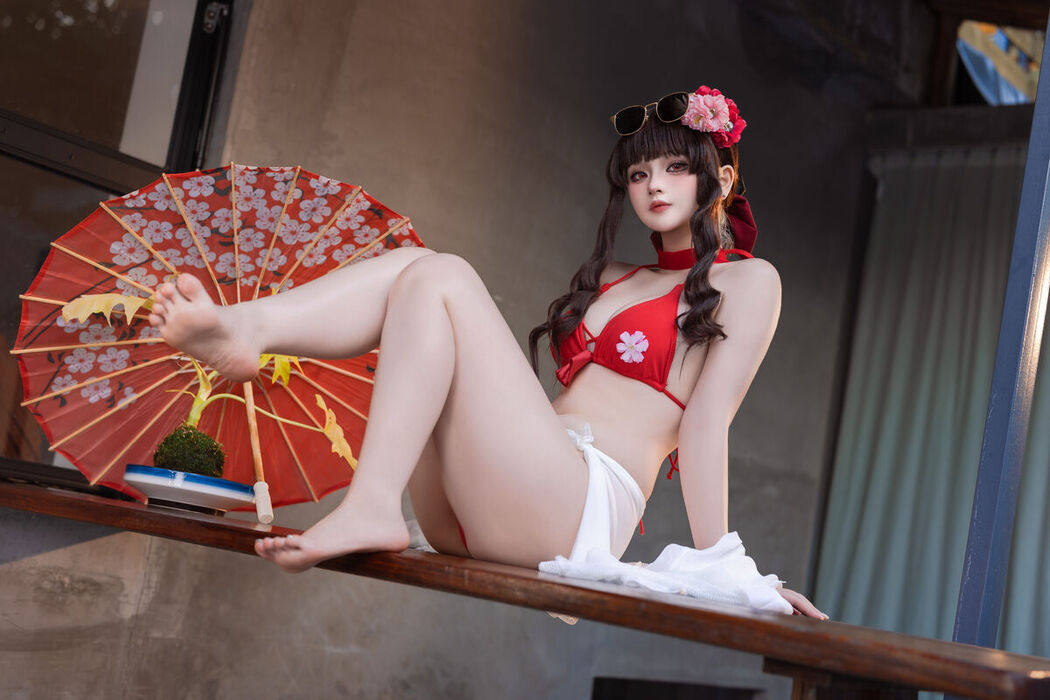Coser@屿鱼 – 樱花泳装