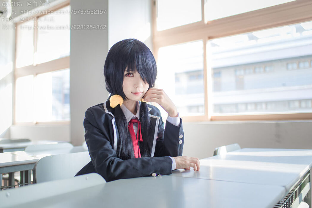 Coser@白金Saki – 制服黑丝