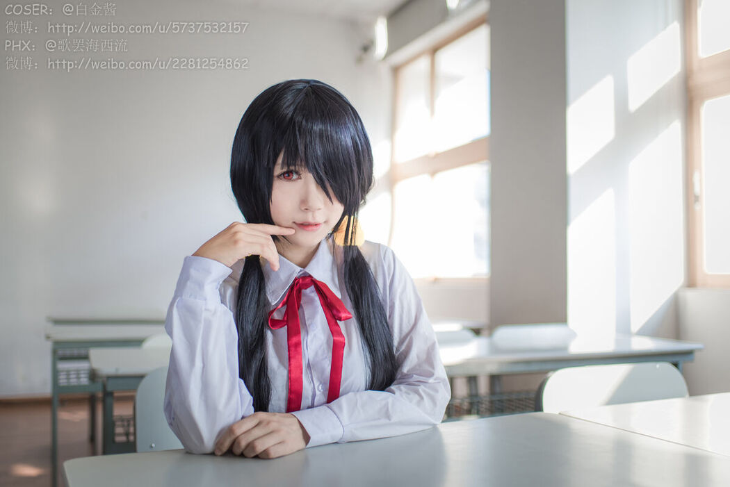 Coser@白金Saki – 制服黑丝