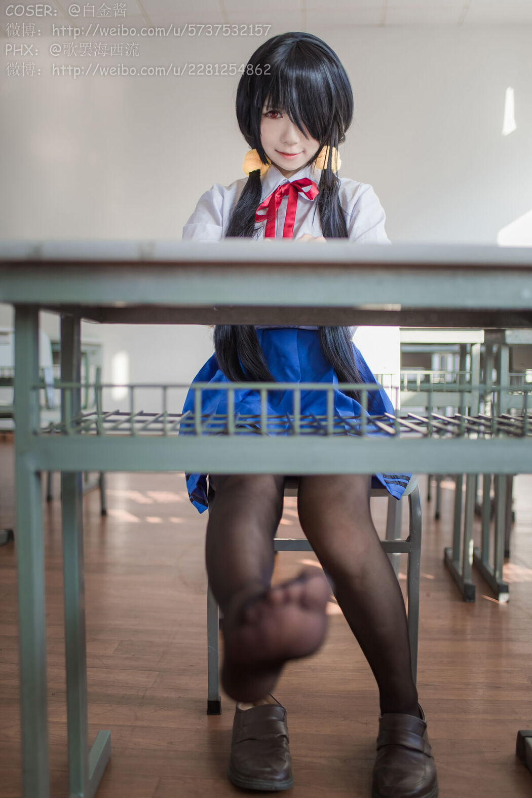 Coser@白金Saki – 制服黑丝