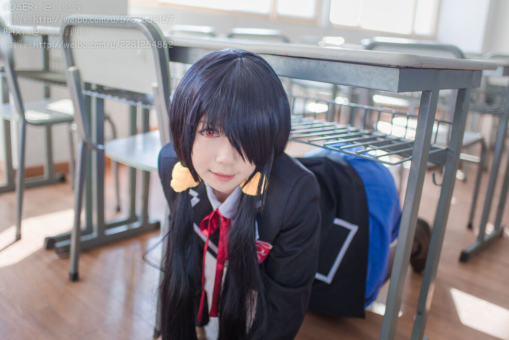 Coser@白金Saki – 制服黑丝