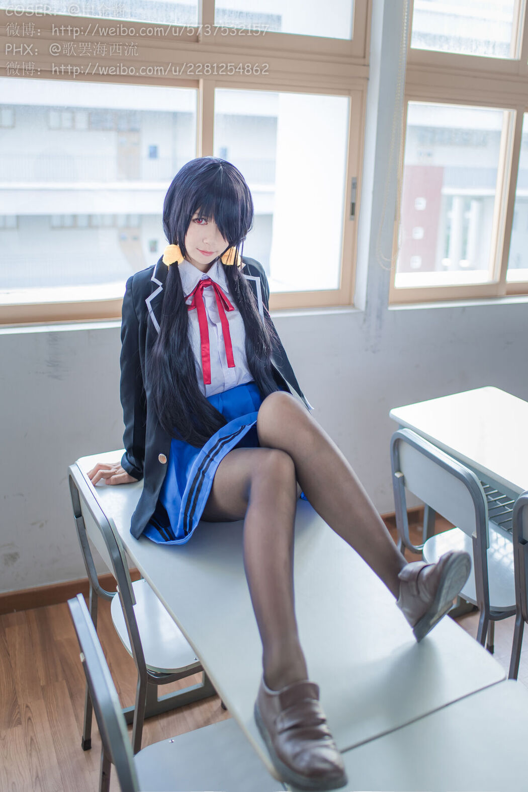 Coser@白金Saki – 制服黑丝