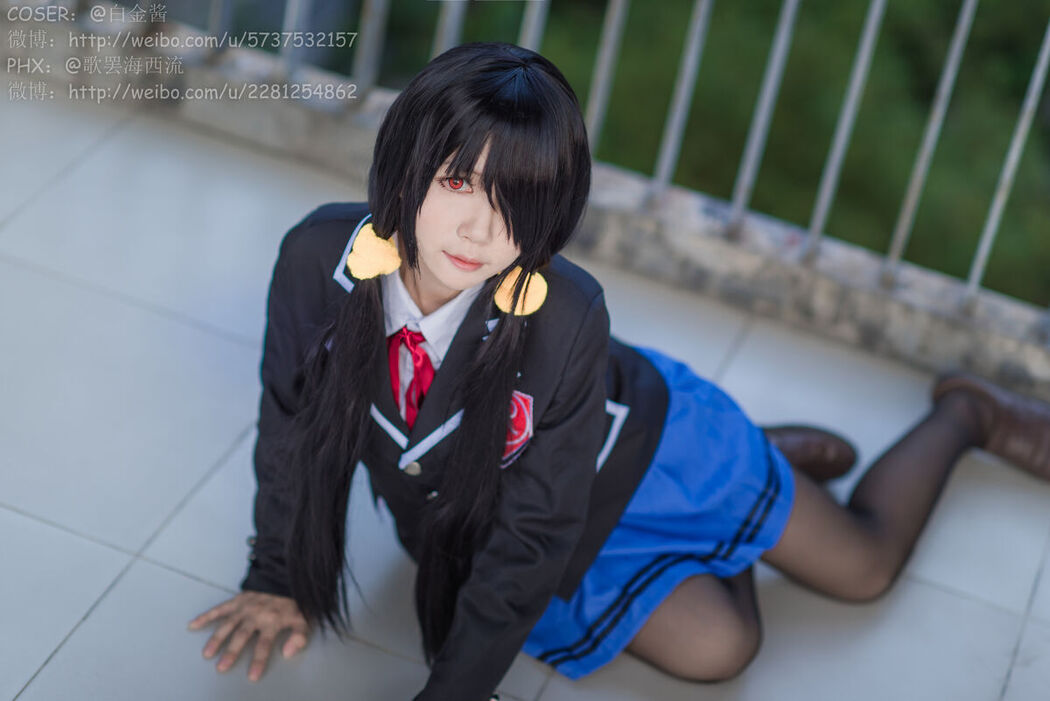 Coser@白金Saki – 制服黑丝