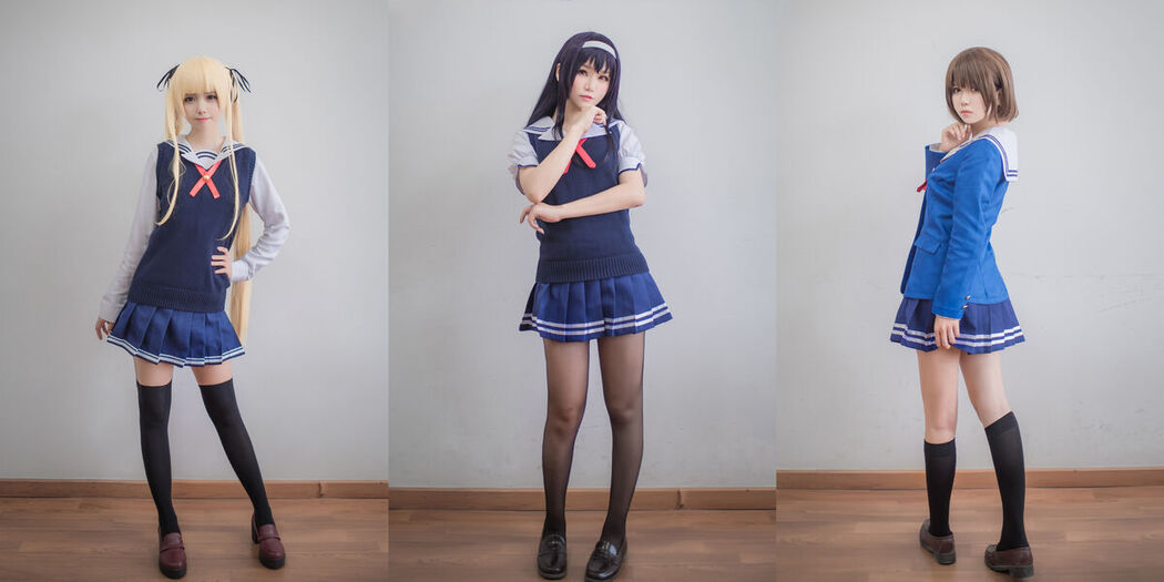 Coser@白金Saki – 三个女仆