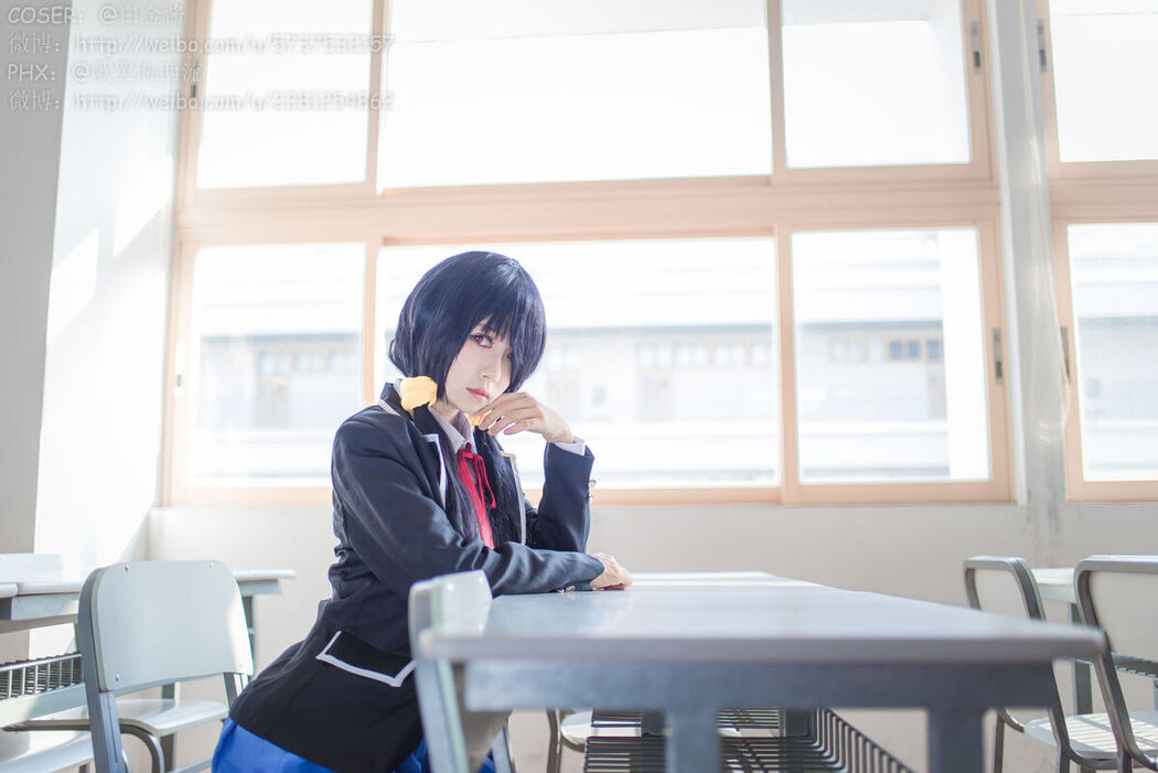 Coser@白金Saki – 制服黑丝