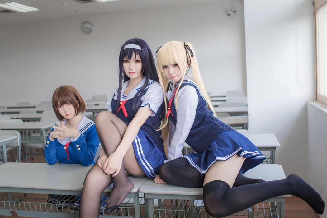 Coser@白金Saki – 三个女仆