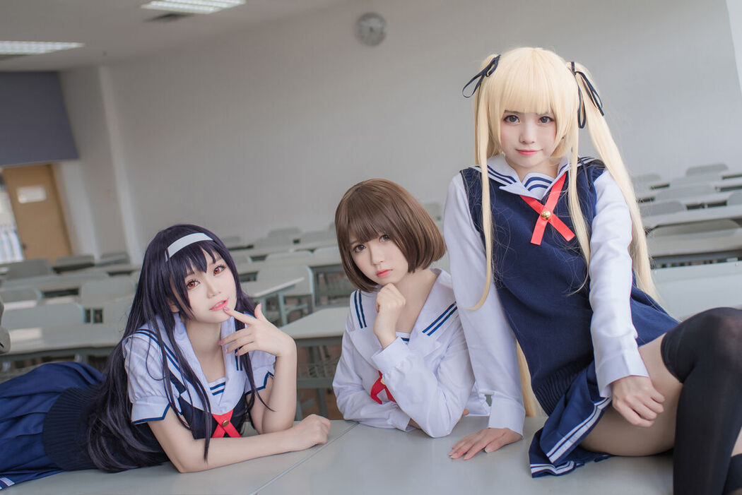 Coser@白金Saki – 三个女仆