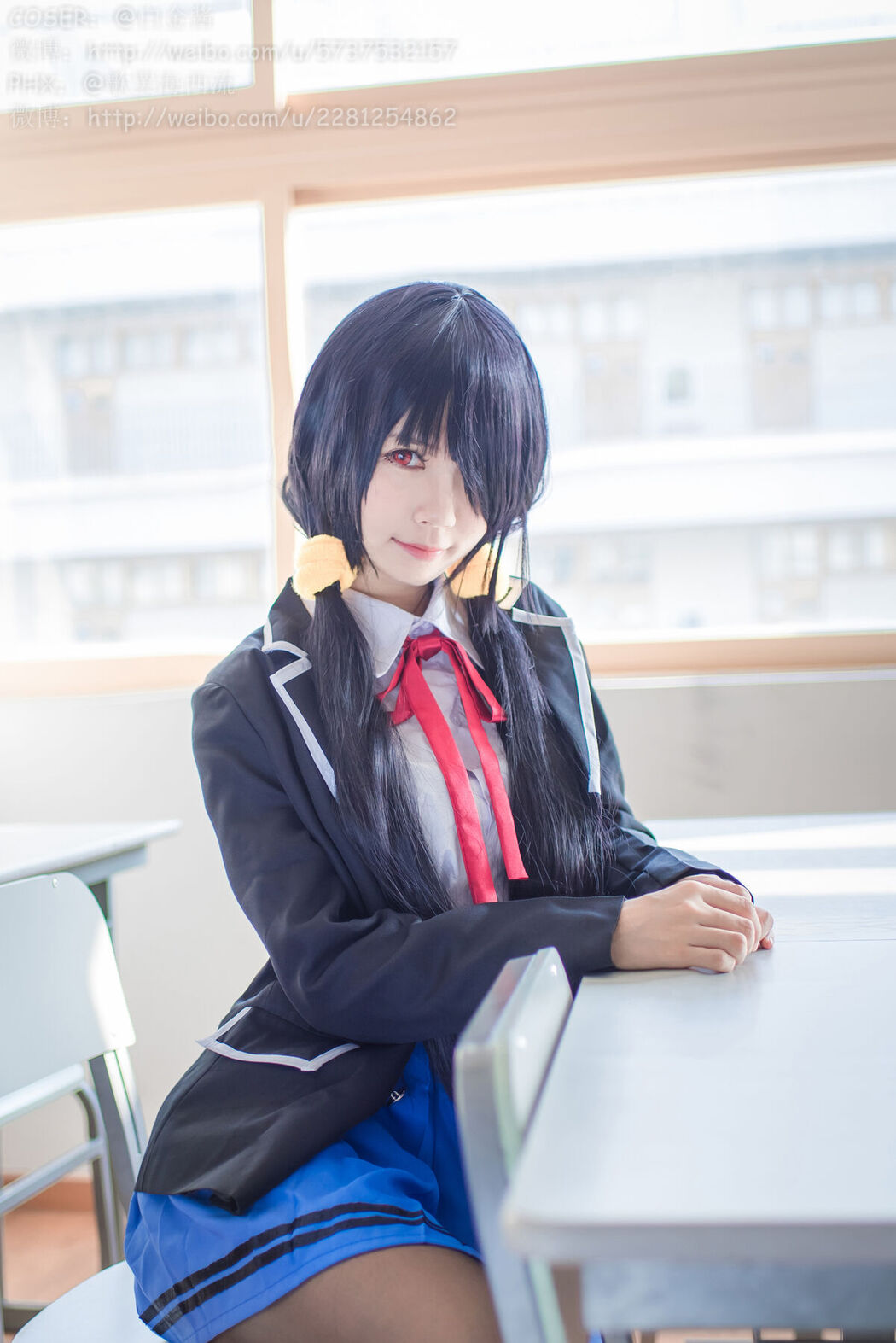 Coser@白金Saki – 制服黑丝