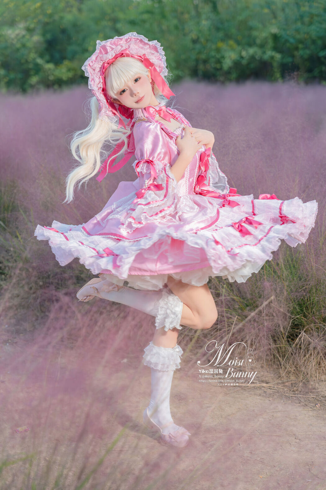 Coser@黏黏团子兔 – 丝绒粉黛