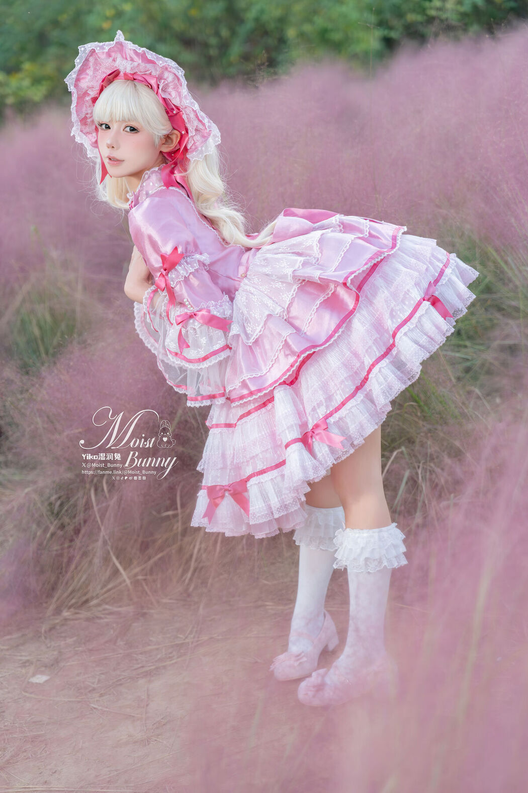 Coser@黏黏团子兔 – 丝绒粉黛