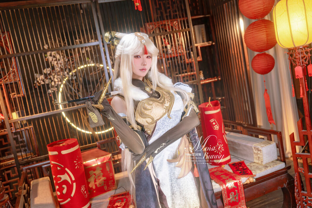 Coser@黏黏团子兔 – 金蛇来财 凝光贺岁 Good Night Kiss