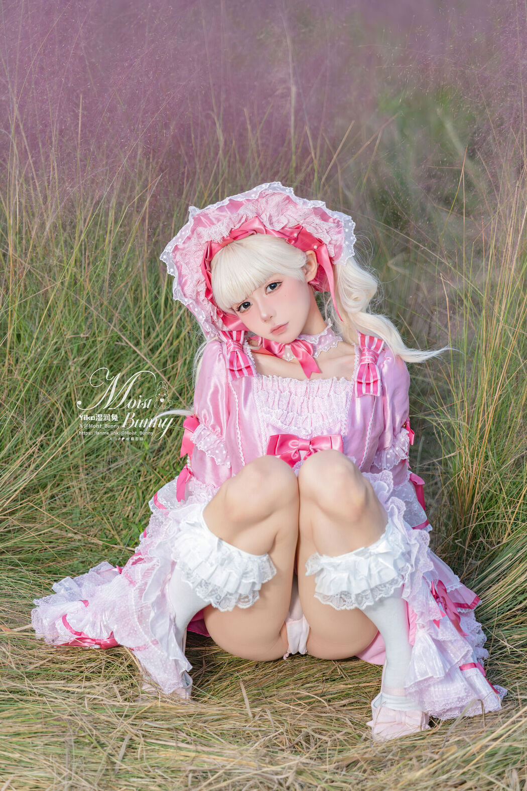 Coser@黏黏团子兔 – 丝绒粉黛