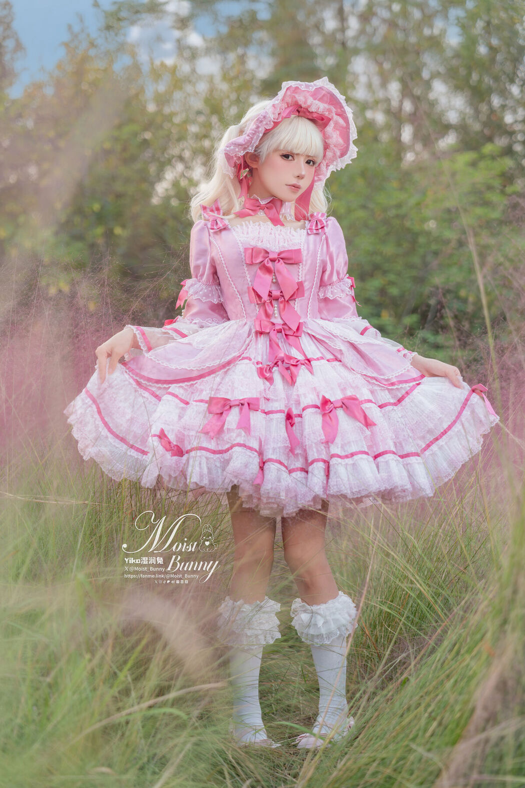 Coser@黏黏团子兔 – 丝绒粉黛