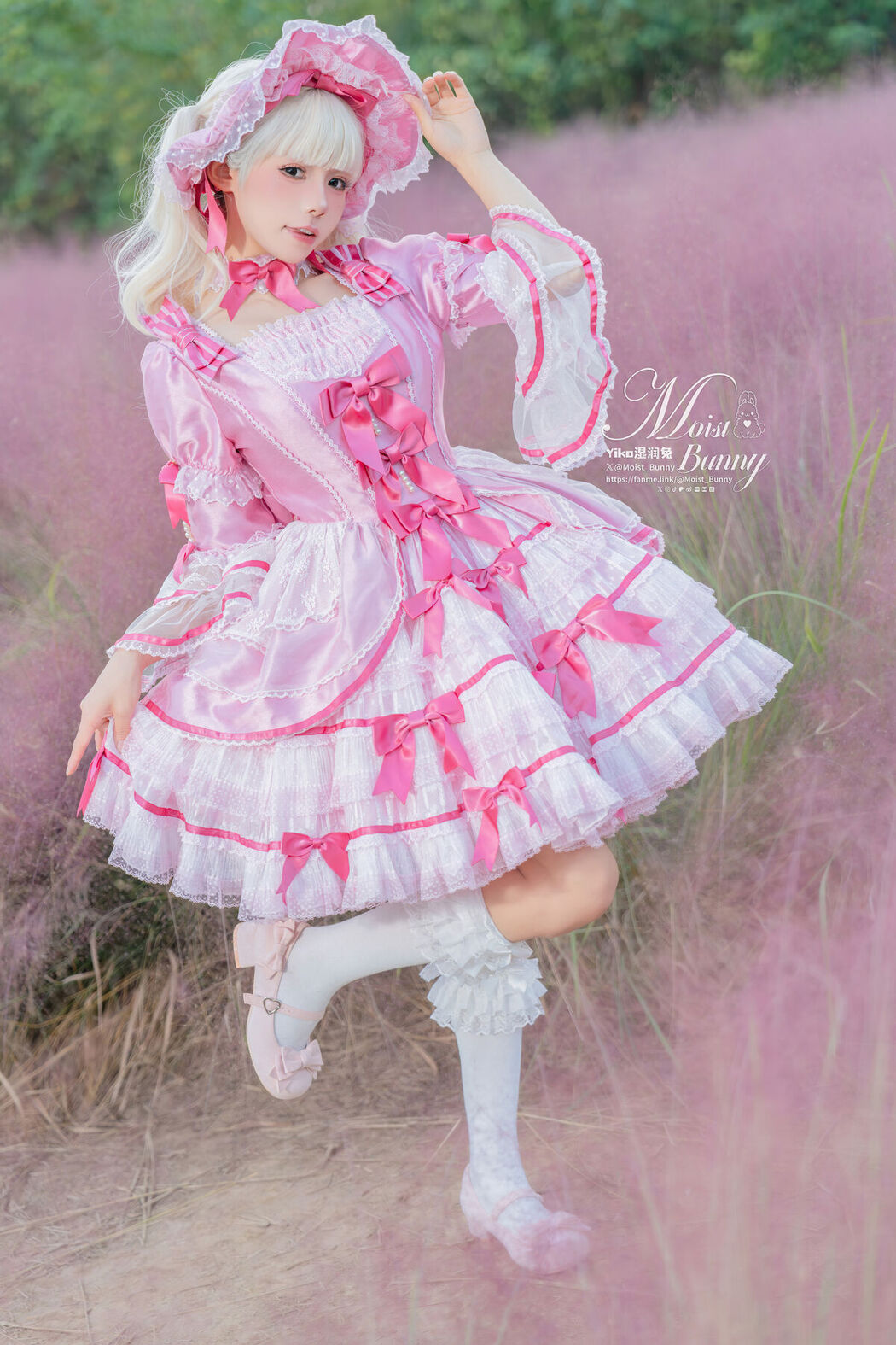 Coser@黏黏团子兔 – 丝绒粉黛