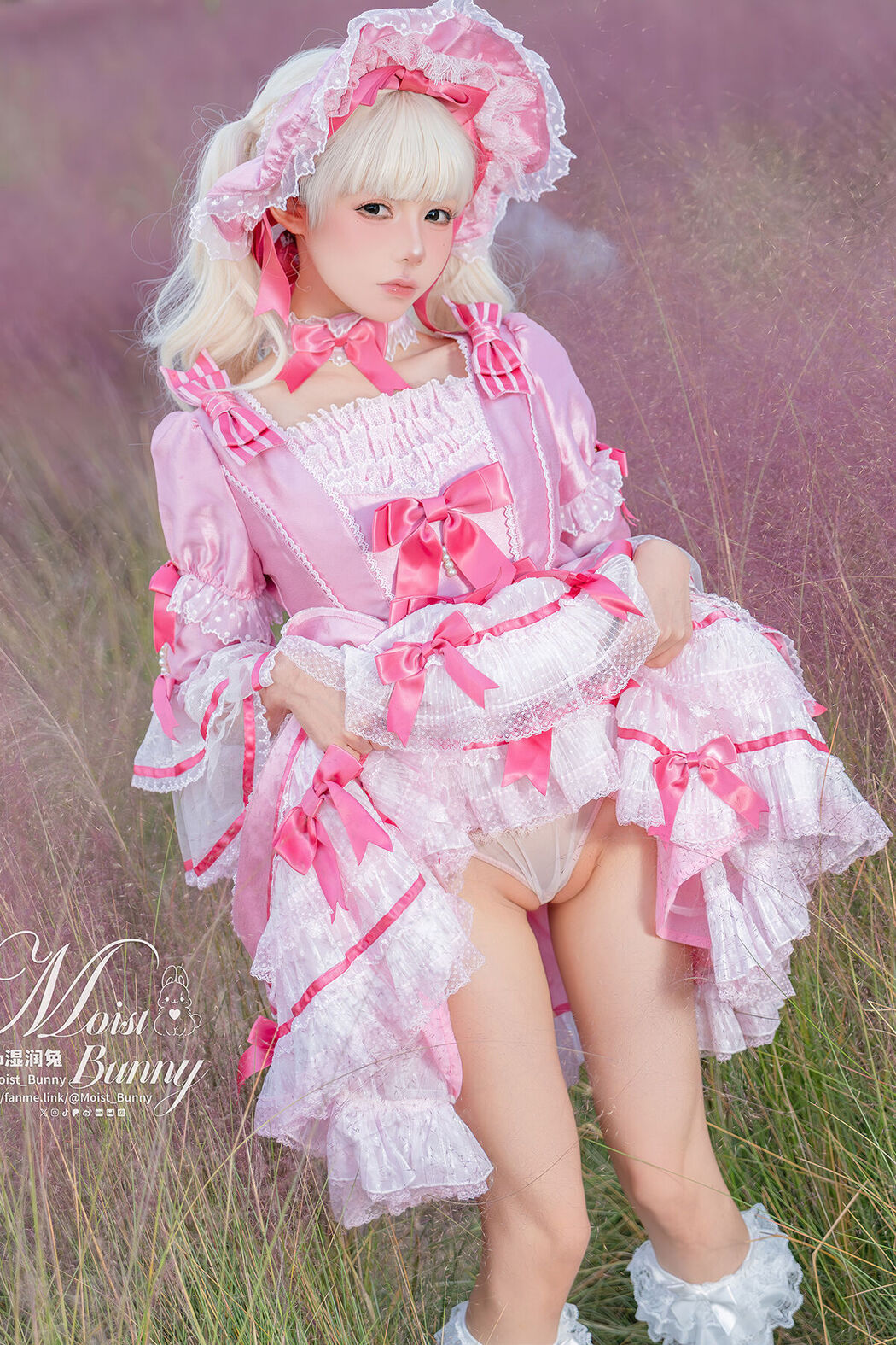 Coser@黏黏团子兔 – 丝绒粉黛 Cover Photo